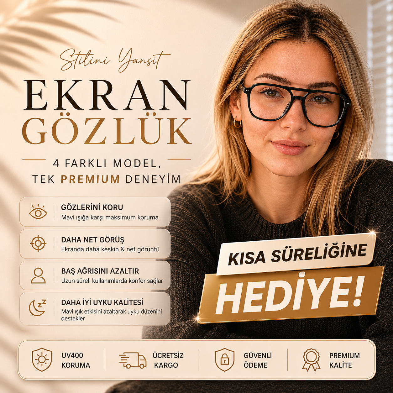 Velora Ekran Gözlüğü