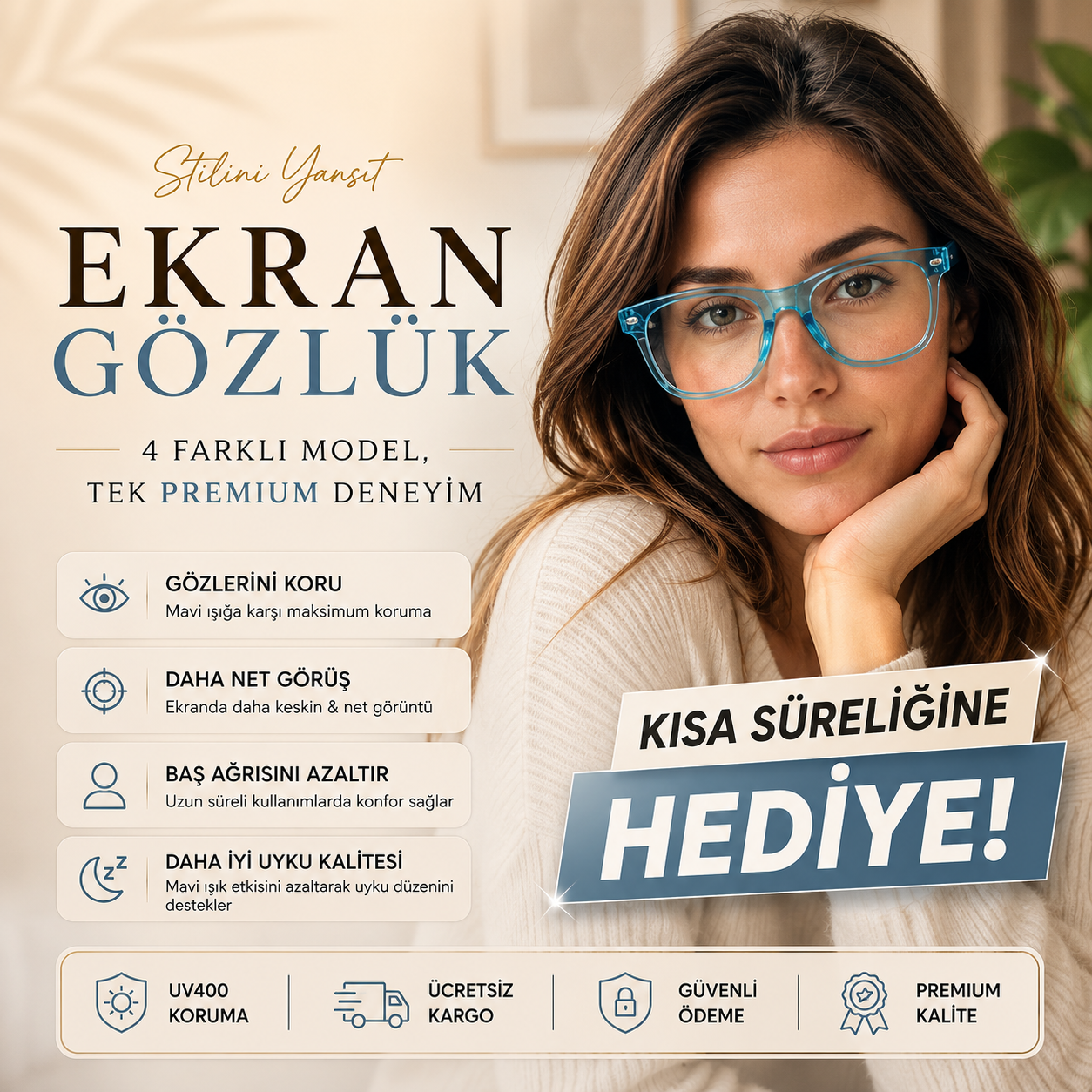 Azura Ekran Gözlüğü